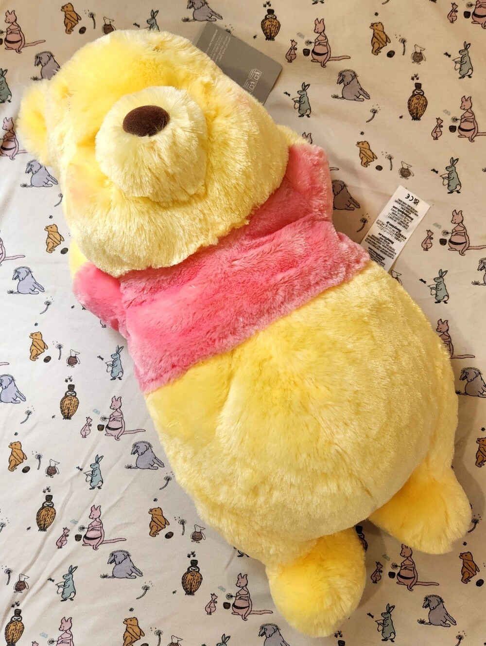 NWT 2024 Disney Store Japan Winnie the Pooh Gororin Relaxing 21in Cuddle Plush